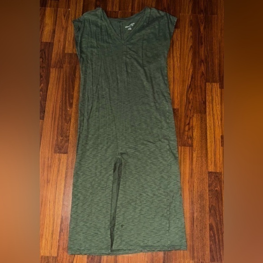 Universal Thread Women’s V-Neck Olive Green Maxi Dress Size Small
